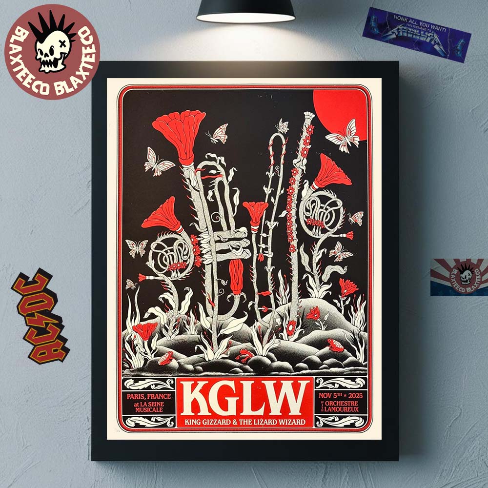 King Gizzard And the Lizard Wizard Paris France 2025 Venue Poster At La Seine Musicale On November 5 2025 Home Decor Poster Canvas King Gizzard And the Lizard Wizard Paris France 2025 Venue Poster At La Seine Musicale On November 5 2025 Home Decor Poster Canvas