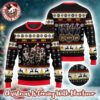 Kiss Band End Of The Road Kiss Countdown 50 Years Knitted Black Ugly Christmas Sweater