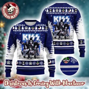 Kiss Band End Of The Road The Final 50 Shows Band Members Graphic 2025 Ugly Christmas Sweater