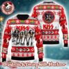Kiss Gene Simmons Bloody Tongue With His Signature Black And Red Ugly Christmas Sweater