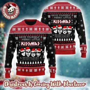 Kiss Have Yourself A Merry Little Kissmas Rock And Roll All Nite And Party Everyday Ugly Christmas Sweater