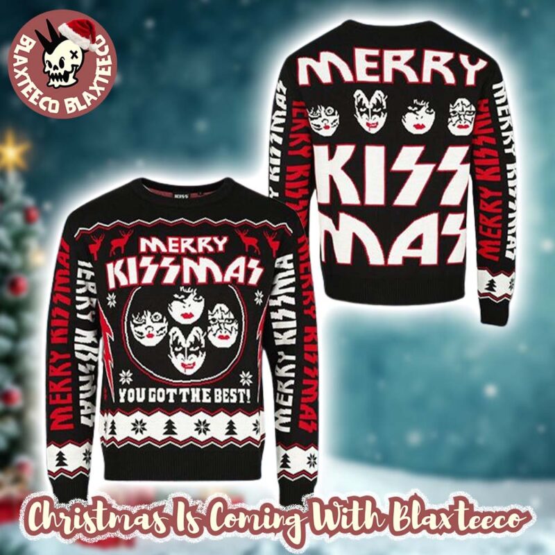 Kiss Merry Kiss Mas You Got The Best Holiday Style Ugly Christmas Sweater lPUSS srp6ls.jpg