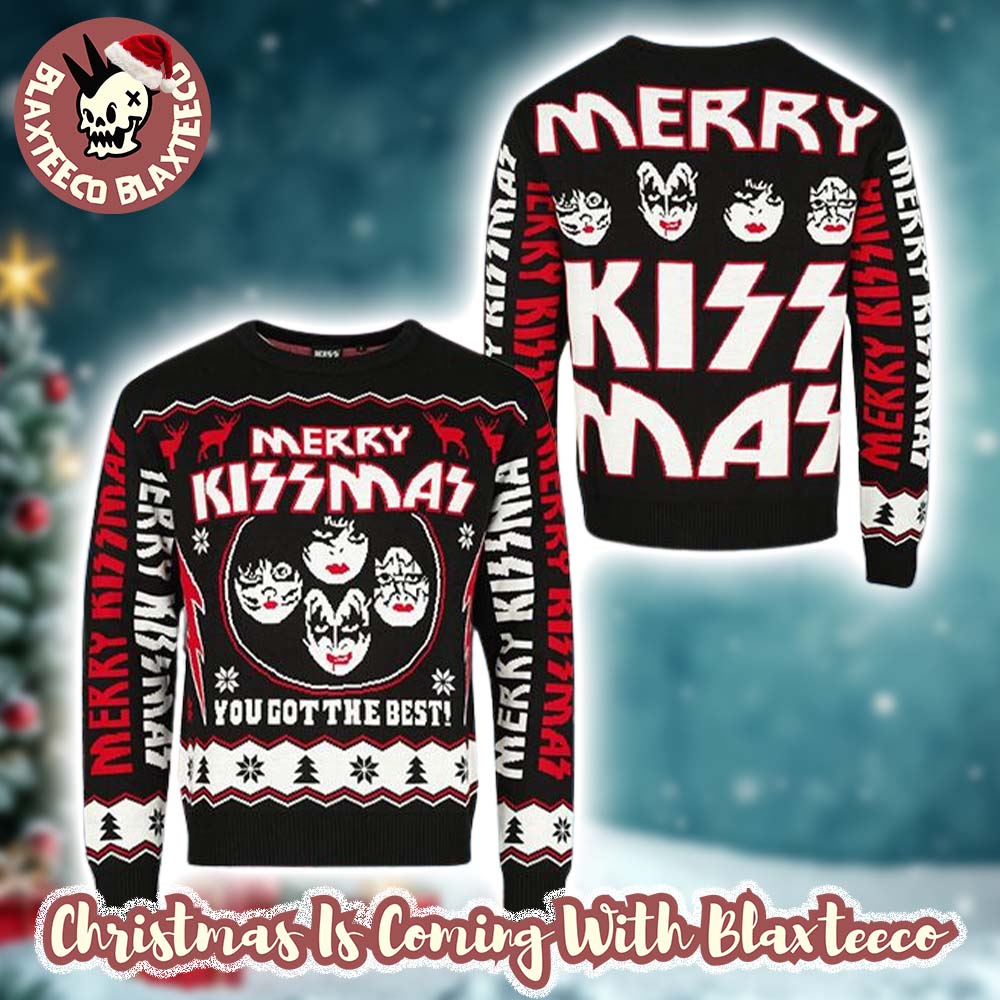 Kiss Merry Kiss Mas You Got The Best Holiday Style Ugly Christmas Sweater Kiss Merry Kiss Mas You Got The Best Holiday Style Ugly Christmas Sweater