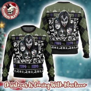 Kiss Rock And Roll Ugly Christmas Sweater