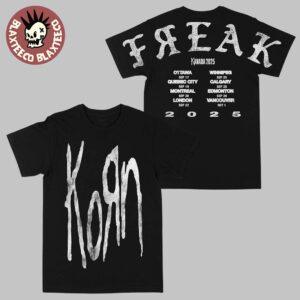 Korn Kanada 2025 Tour Merch FREAK Tour T-Shirt