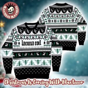 Lacuna Coil Logo Festive 2025 Knitted Ugly Christmas Sweater