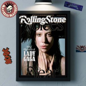 Lady Gaga Graces The Cover Of Rolling Stone Issue 1406 December 2025 Voices Of The Year The Rebirth Of Lady Gaga Home Decor Poster Canvas