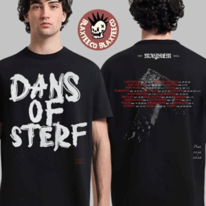Lady Gaga The Mayhem Ball Tour 2025 2026 Exclusive Merch Dans Of Sterf Dance Or Die Netherlands T-Shirt