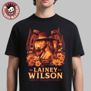 Lainey Wilson New York City 2025 Gig Poster At Madison Square Garden On October 10 2025 T-Shirt