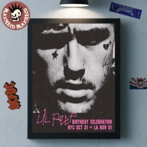 Lil Peep Birthday Celebration Shows 2025 In New York City On October 31 And Los Angeles On November 11 Poster Canvas