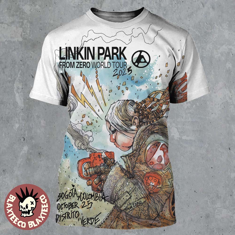 Linkin Park From Zero World Tour 2025 Bogota Columbia Poster At Distrito Verde On October 25 2025 All Over Print Shirt Linkin Park From Zero World Tour 2025 Bogota Columbia Poster At Distrito Verde On October 25 2025 All Over Print Shirt