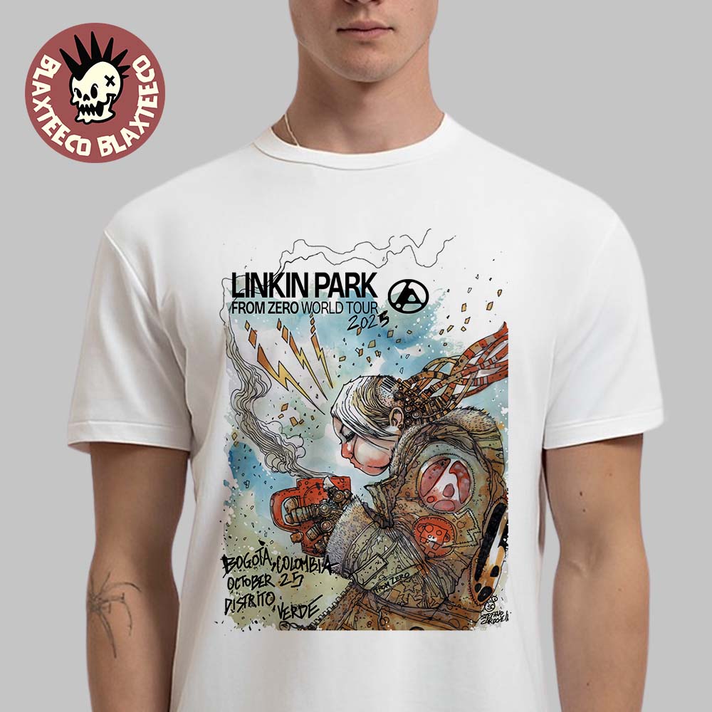 Linkin Park From Zero World Tour 2025 Bogota Columbia Poster At Distrito Verde On October 25 2025 T-Shirt Linkin Park From Zero World Tour 2025 Bogota Columbia Poster At Distrito Verde On October 25 2025 T-Shirt