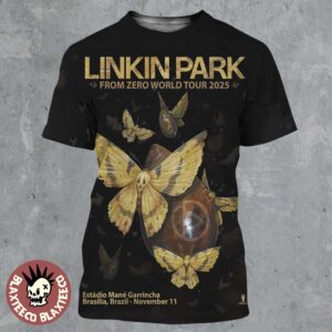 Linkin Park From Zero World Tour 2025 Brasilia Brazil Poster At Estadio Mane Garrincha On November 11 2025 All Over Print Shirt