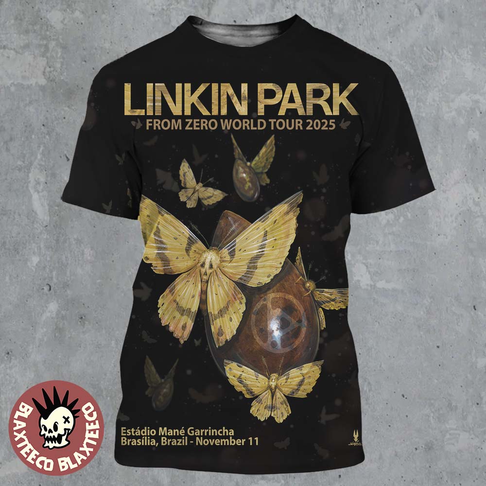 Linkin Park From Zero World Tour 2025 Brasilia Brazil Poster At Estadio Mane Garrincha On November 11 2025 All Over Print Shirt Linkin Park From Zero World Tour 2025 Brasilia Brazil Poster At Estadio Mane Garrincha On November 11 2025 All Over Print Shirt