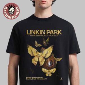 Linkin Park From Zero World Tour 2025 Brasilia Brazil Poster At Estadio Mane Garrincha On November 11 2025 T-Shirt