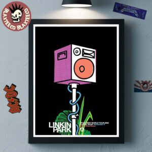 Linkin Park From Zero World Tour 2025 Curitiba Brazil Poster At Estadio Couto Pereira On November 5 2025 Home Decor Poster Canvas