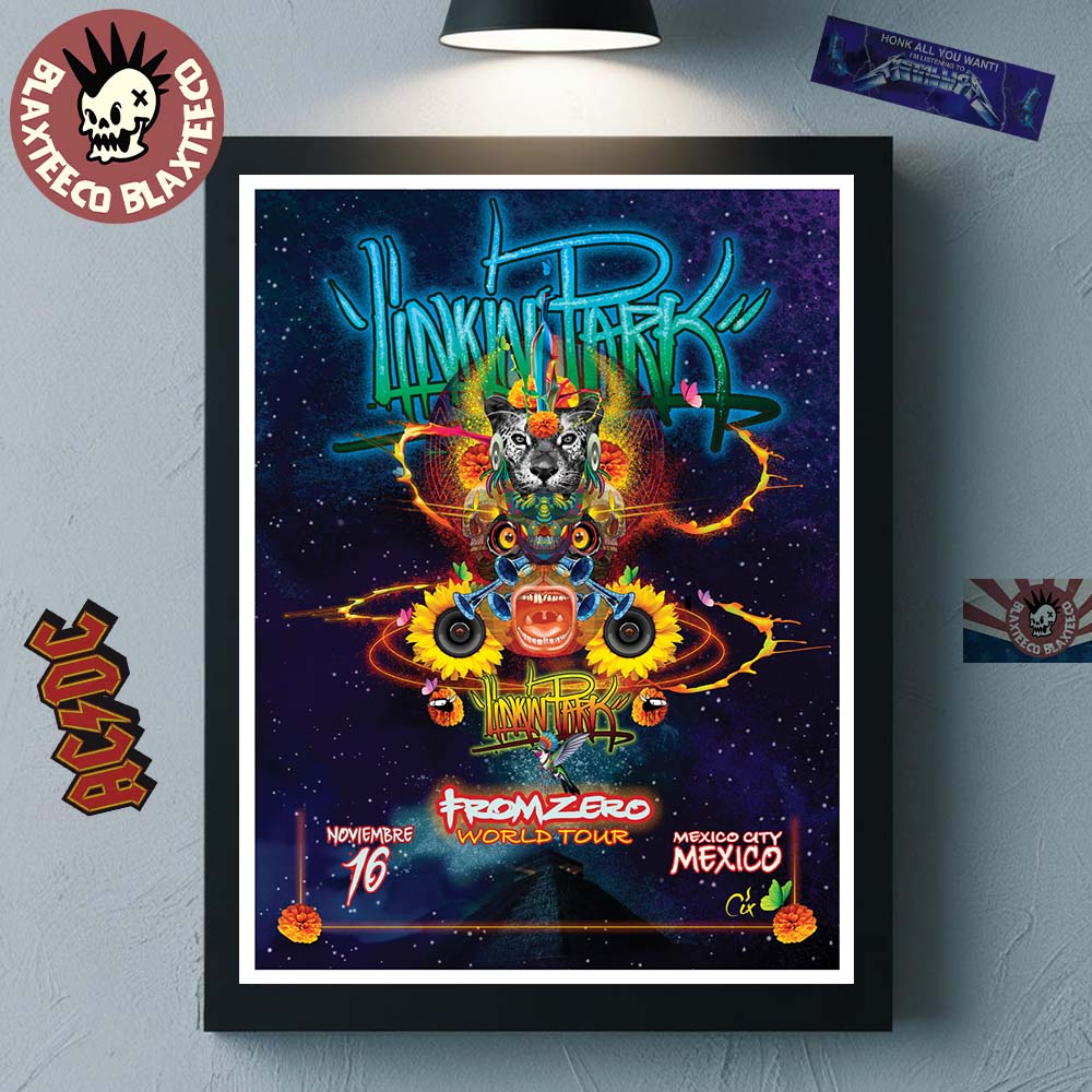Linkin Park From Zero World Tour 2025 Mexico City Mexico Poster On November 16 2025 Home Decor Poster Canvas Linkin Park From Zero World Tour 2025 Mexico City Mexico Poster On November 16 2025 Home Decor Poster Canvas
