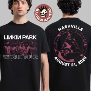 Linkin Park From Zero World Tour 2025 Nashville TN Exclusive Tee At Bridgestone Arena On August 21 2025 Two Sided T-Shirt