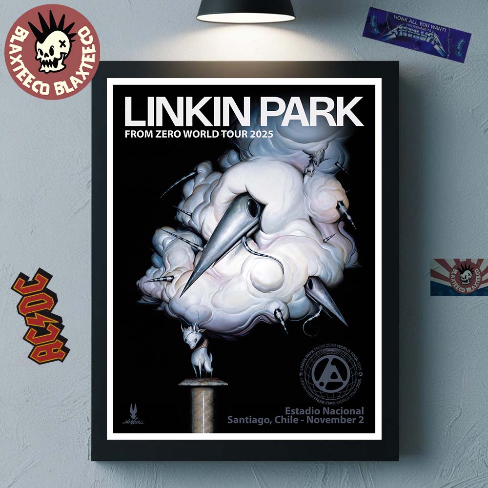 Linkin Park From Zero World Tour 2025 Santiago Chile Poster At Estadio National On November 2 2025 Home Decor Poster Canvas Linkin Park From Zero World Tour 2025 Santiago Chile Poster At Estadio National On November 2 2025 Home Decor Poster Canvas
