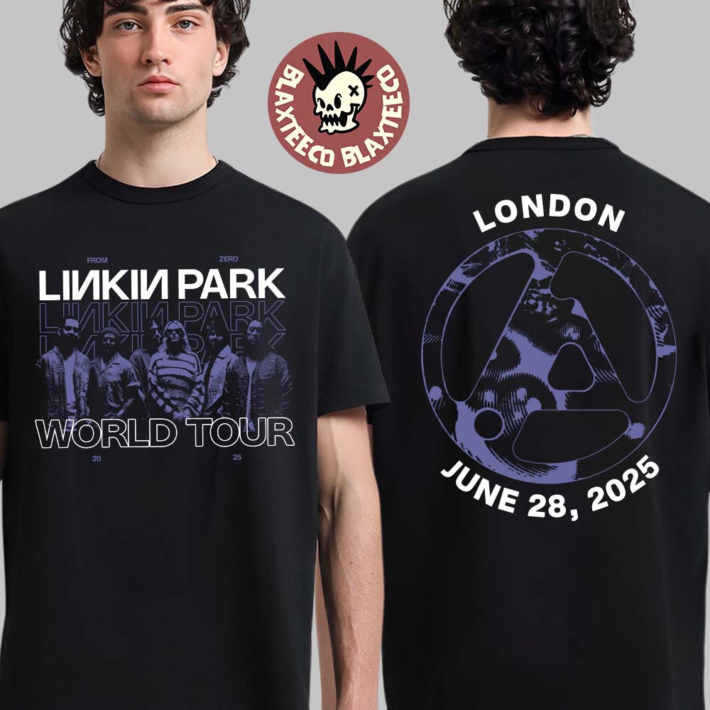 Linkin Park London UK 2025 Exclusive Merch Tee At Wembley Stadium Official From Zero World Tour June 28 2025 T-Shirt
