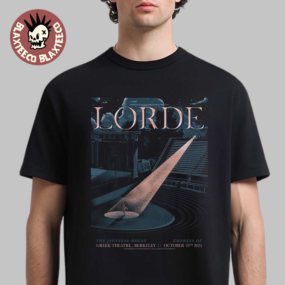 Lorde Berkeley 2025 Show Poster At Greek Theatre On October 19 2025 T-Shirt Lorde Berkeley 2025 Show Poster At Greek Theatre On October 19 2025 T-Shirt