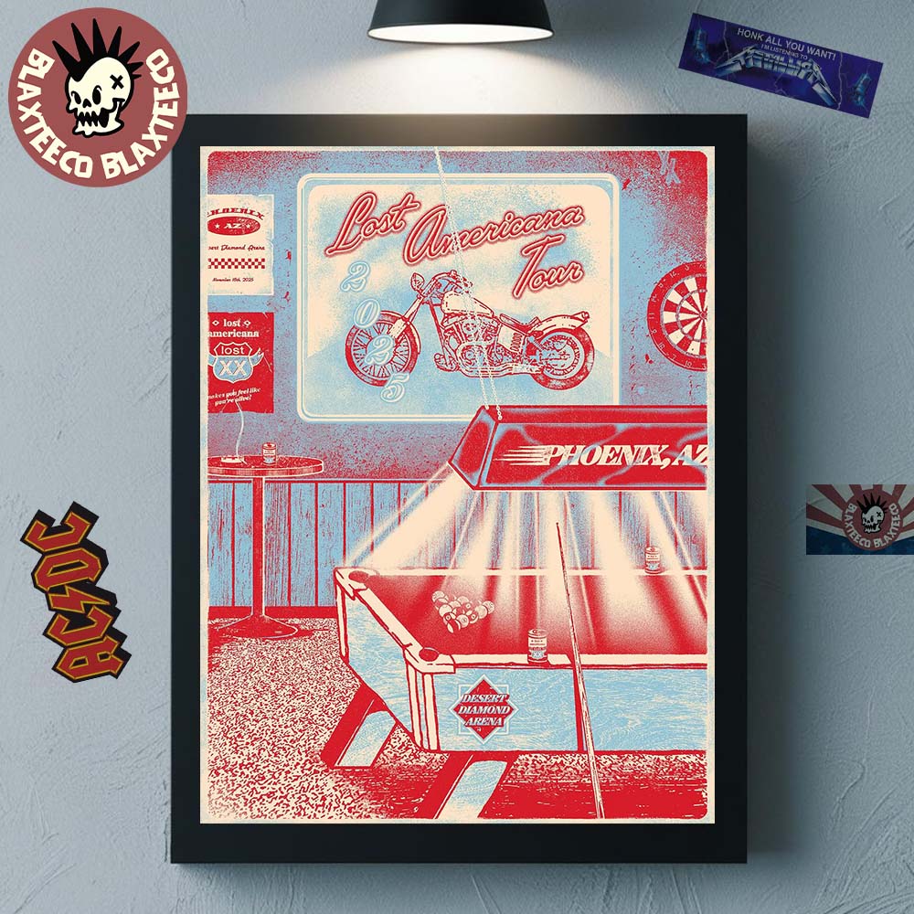 Machine Gun Kelly MGK Lost Americana Tour 2025 Poster For Phoenix Arizona At Desert Diamond Arena On November 18 2025 Decor Poster Canvas Machine Gun Kelly MGK Lost Americana Tour 2025 Poster For Phoenix Arizona At Desert Diamond Arena On November 18 2025 Decor Poster Canvas