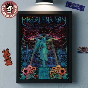 Magdalena Bay Los Angeles California 2025 Venue Poster At Hollywood Forever Cemetery On September 26 And 27 2025 Home Decor Poster Canvas