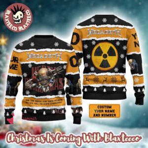 Megadeth Ask The Sheep For Their Beliefs Holiday Gift Ugly Christmas Sweater Personalized
