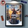Megadeth Canada 2026 Tour With Anthrax And Exodus Schedule Dates Home Decor Poster Canvas