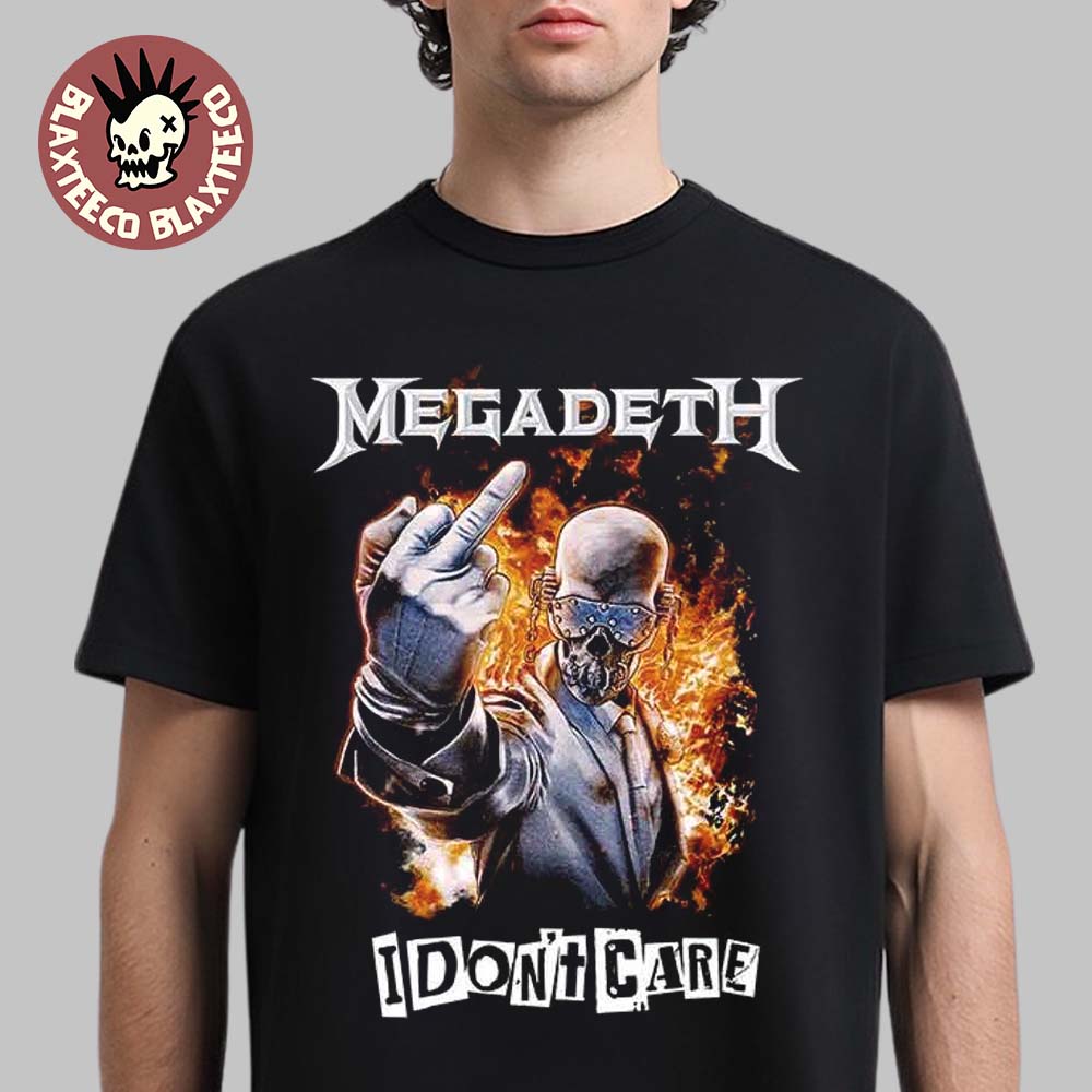 Megadeth I Don't Care Ransom Note T-Shirt Megadeth I Don't Care Ransom Note T-Shirt