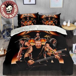 Metallica Band Performing Thrash Metal Gift For Fans Metallica Bedding Set