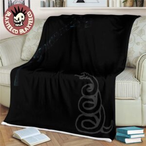 Metallica Black Album Cover Art Fleece Blanket For Fans