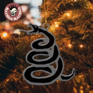 Metallica Black Album Signature Snake Holiday Christmas Decorations Ornament