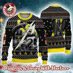 Metallica Blackened Whiskey 72 Seasons Snakes And The Death Ugly Christmas Sweater