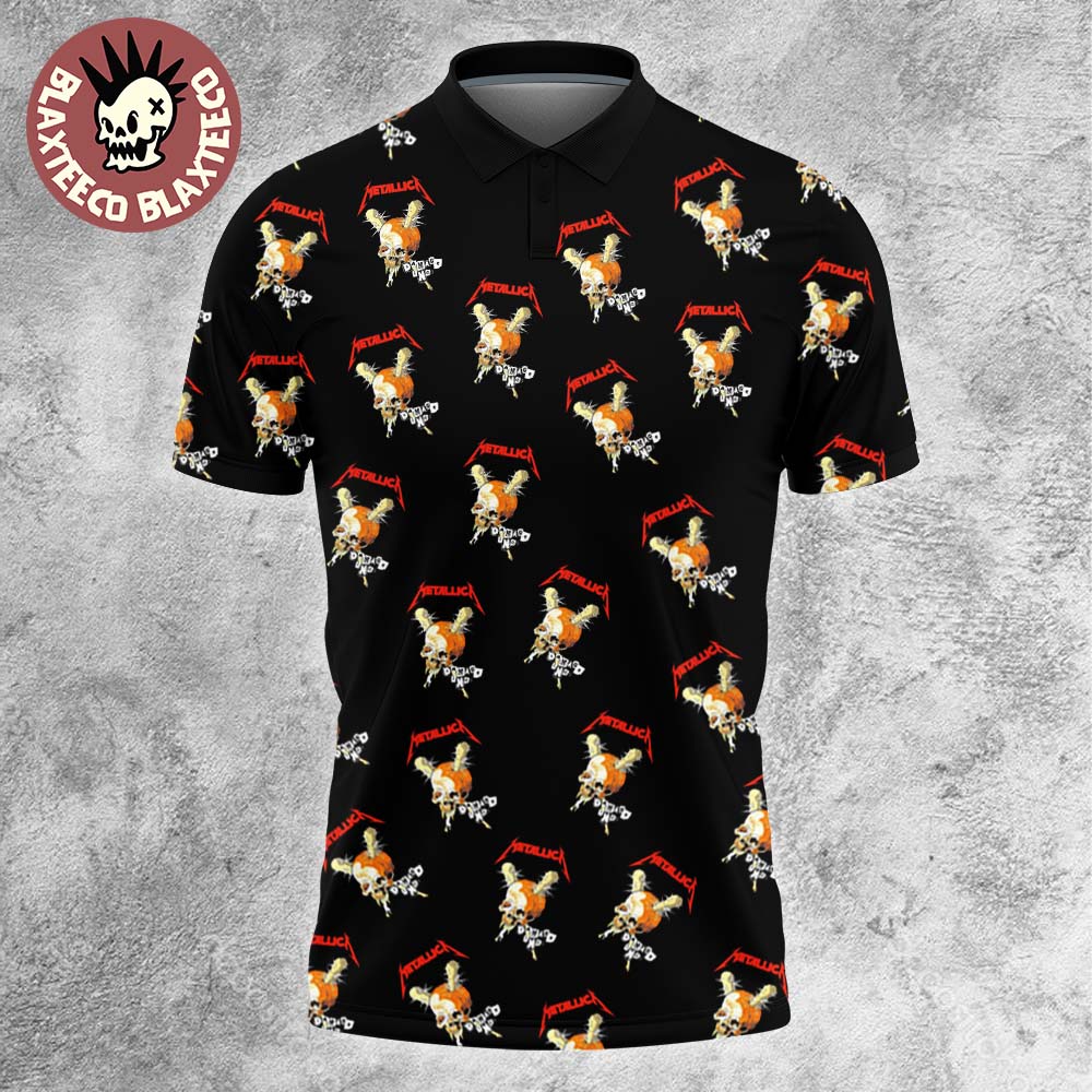 Metallica Damage Inc Skull Logo Pattern 2025 Polo Shirt Metallica Damage Inc Skull Logo Pattern 2025 Polo Shirt