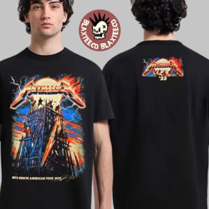 Metallica East Rutherford New Jersey Pop Up Tee Night 1 M72 North American Tour 2023 At Met Life Stadium On August 4 Red Version Two Sides Unisex T-Shirt
