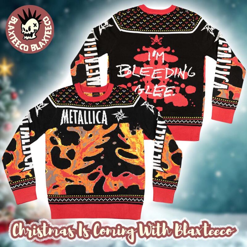 Metallica Holiday Bleeding Me Load Album Inspired 2025 Im Bleeding Glee Holiday Christmas Sweater M8HHT nerf1r.jpg