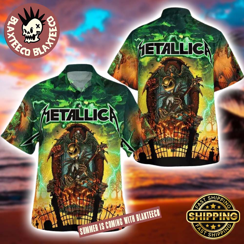 Metallica Jack Skellington Horror Style Summer 2025 Hawaiian Shirt Metallica Jack Skellington Horror Style Summer 2025 Hawaiian Shirt