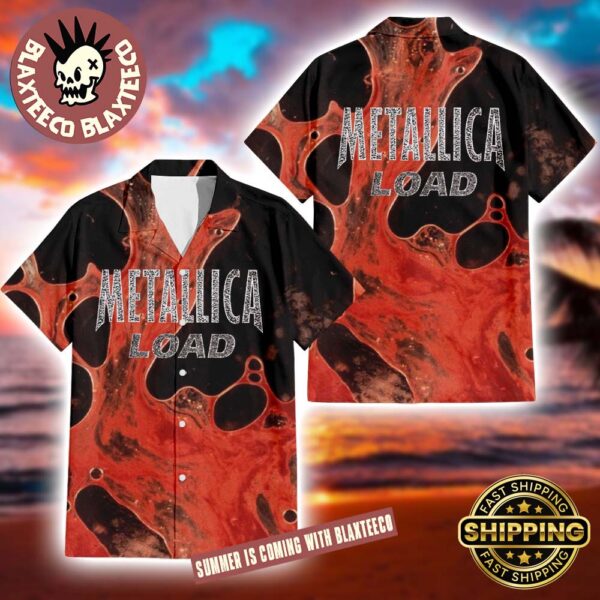Metallica Load Album Cover Summer 2025 Button Up Hawaiian Shirt - Blaxteeco