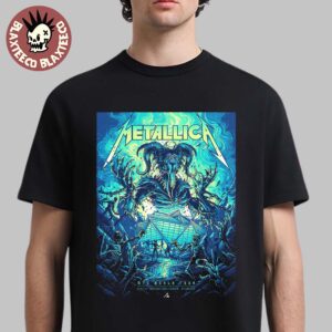 Metallica M72 Atlanta 2025 Pop Up Shop Poster In Atlanta Georgia At Mercedes Benz Stadium On June 3 2025 Unisex T-Shirt