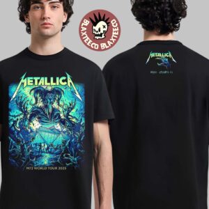 Metallica M72 Atlanta 2025 Pop Up Shop Tee In Atlanta Georgia At Mercedes Benz Stadium On June 3 2025 Two Sided Unisex T-Shirt