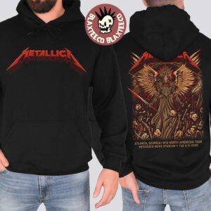 Metallica M72 Atlanta 2025 Venue Hoodie In Atlanta Georgia At Mercedes Benz Stadium On June 3 2025 Two Sided Hoodie