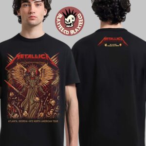 Metallica M72 Atlanta 2025 Venue Tee In Atlanta Georgia At Mercedes Benz Stadium On June 3 2025 Two Sided Unisex T-Shirt