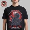 Metallica M72 Auckland New Zealand 2025 Venue Poster At Eden Park On November 19 2025 The Blood Moon Dragon Art T-Shirt