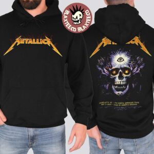 Metallica M72 Charlotte 2025 Venue Hoodie In Charlotte North Carolina At Bank Of America Stadium On May 31 2025 Two Sided Unisex Hoodie