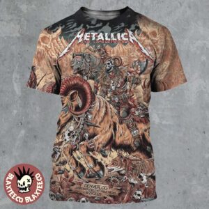 Metallica M72 Denver 2025 Night 2 Venue Poster In Denver Colorado At Empower Field at Mile High On June 29 2025 All Over Print Shirt