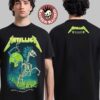 Metallica M72 Landover 2025 Pop Up Shop Tee For Landover Maryland At Northwest Stadium On May 28 2025 Washington Commanders Skull With Helmet Art Two Sided T-Shirt