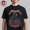 Metallica M72 Landover 2025 Pop Up Shop Poster Landover Maryland At Northwest Stadium On May 28 2025 Washington Commanders Skull With Helmet Art Unisex T-Shirt