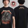 Metallica M72 Landover 2025 Pop Up Shop Tee For Landover Maryland At Northwest Stadium On May 28 2025 Washington Commanders Skull With Helmet Art Two Sided T-Shirt