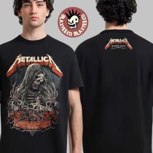 Metallica M72 Landover 2025 Venue Tee In Landover Maryland At Northwest Stadium On May 28 2025 The Chained Skeleton Art Two Sided Unisex T-Shirt